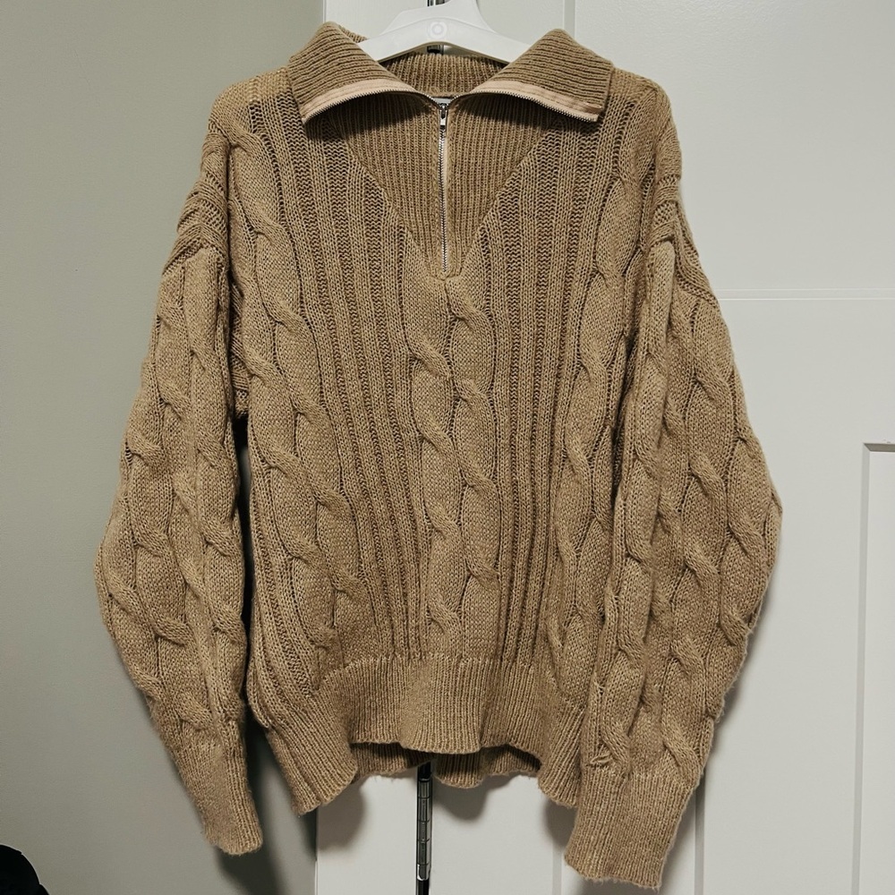 Fashion Nova Brown Knit Sweater